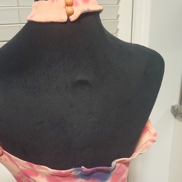 Fashion Nova Pink and Blue Tie-Dye Maxi Dress - Picture 9 of 9